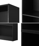 Bookshelf Display Shelf 5-Tier Black