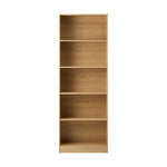 Bookshelf Display Shelf 5-Tier Natural