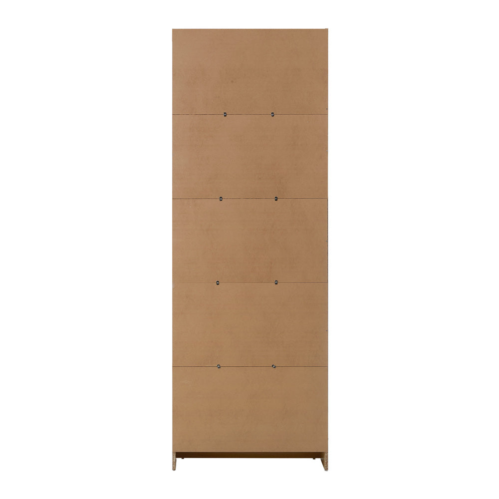 Bookshelf Display Shelf 5-Tier Natural