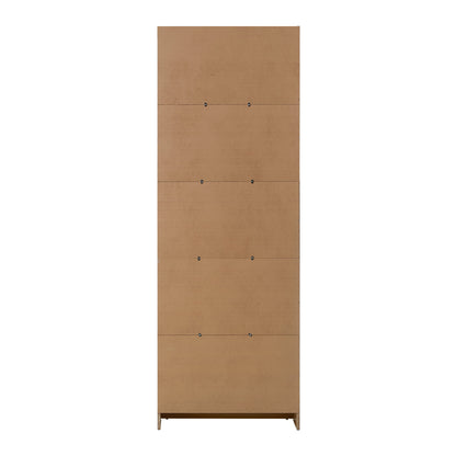 Bookshelf Display Shelf 5-Tier Natural