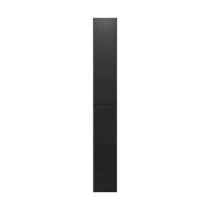 Bookshelf Display Storage Rack for CD DVD Media Organizer Black Natural & White