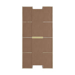 Bookshelf Display Storage Rack for CD DVD Media Organizer Black Natural & White