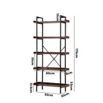 Display Shelf 5-Tier Stand Rack 80CM