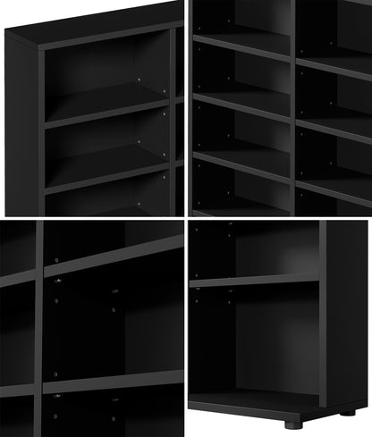 Bookshelf Display Shelf Bookcase CD Media Storage Rack