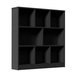 Bookshelf Display Shelves Storage Organizer Black/White/Natural