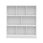 Bookshelf Display Shelves Storage Organizer Black/White/Natural