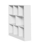 Bookshelf Display Shelves Storage Organizer Black/White/Natural