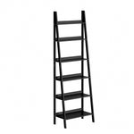 Corner Ladder Shelf 6-Tier Display Rack Black