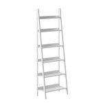 Corner Ladder Shelf 6-Tier Display Rack Black