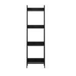 Display Shelf 4 Tier Corner Ladder Shelves Black