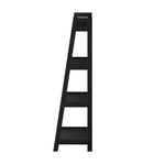 Display Shelf 4 Tier Corner Ladder Shelves Black