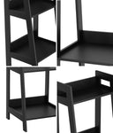 Display Shelf 4 Tier Corner Ladder Shelves Black
