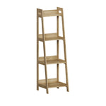 Display Shelf 4 Tier Corner Ladder Shelves Black