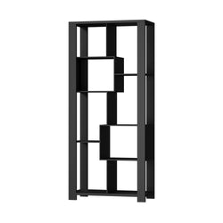 Display Shelf Open Multi-tier Shelves Black