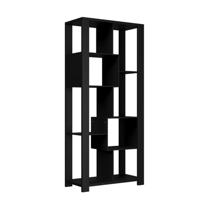 Display Shelf Open Multi-tier Shelves Black