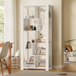 Display Shelf Open Multi-tier Shelves White