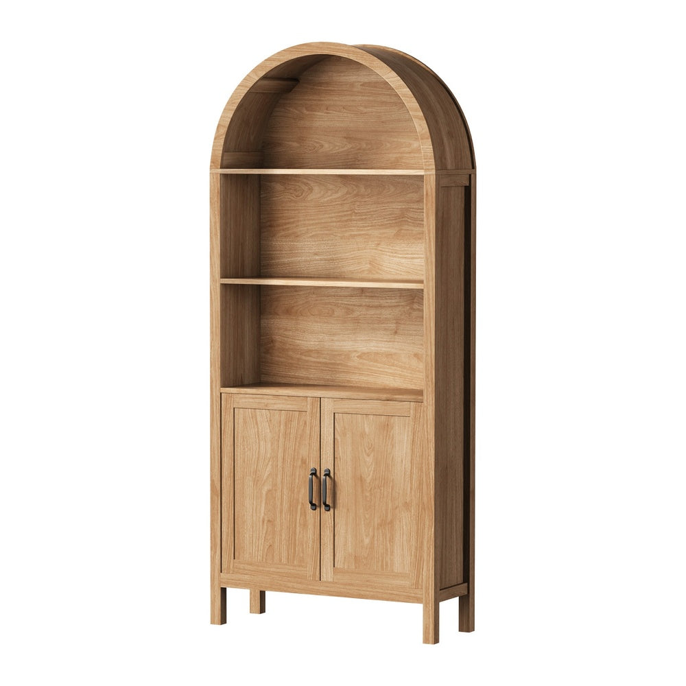 Arched Bookshelf Display Case Bookshelves Storage Cabinet