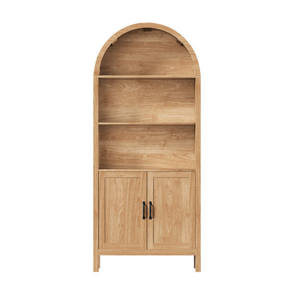 Arched Bookshelf Display Case Bookshelves Storage Cabinet