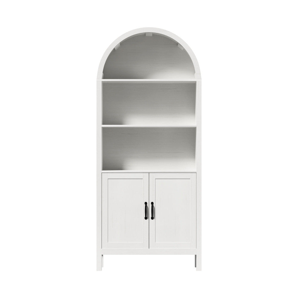 Arched Bookshelf Display Storage White | HomeAndLiving - 4