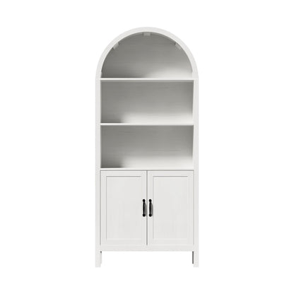 Arched Bookshelf Display Storage White | HomeAndLiving - 4