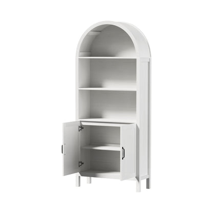 Arched Bookshelf Display Storage White | HomeAndLiving - 2