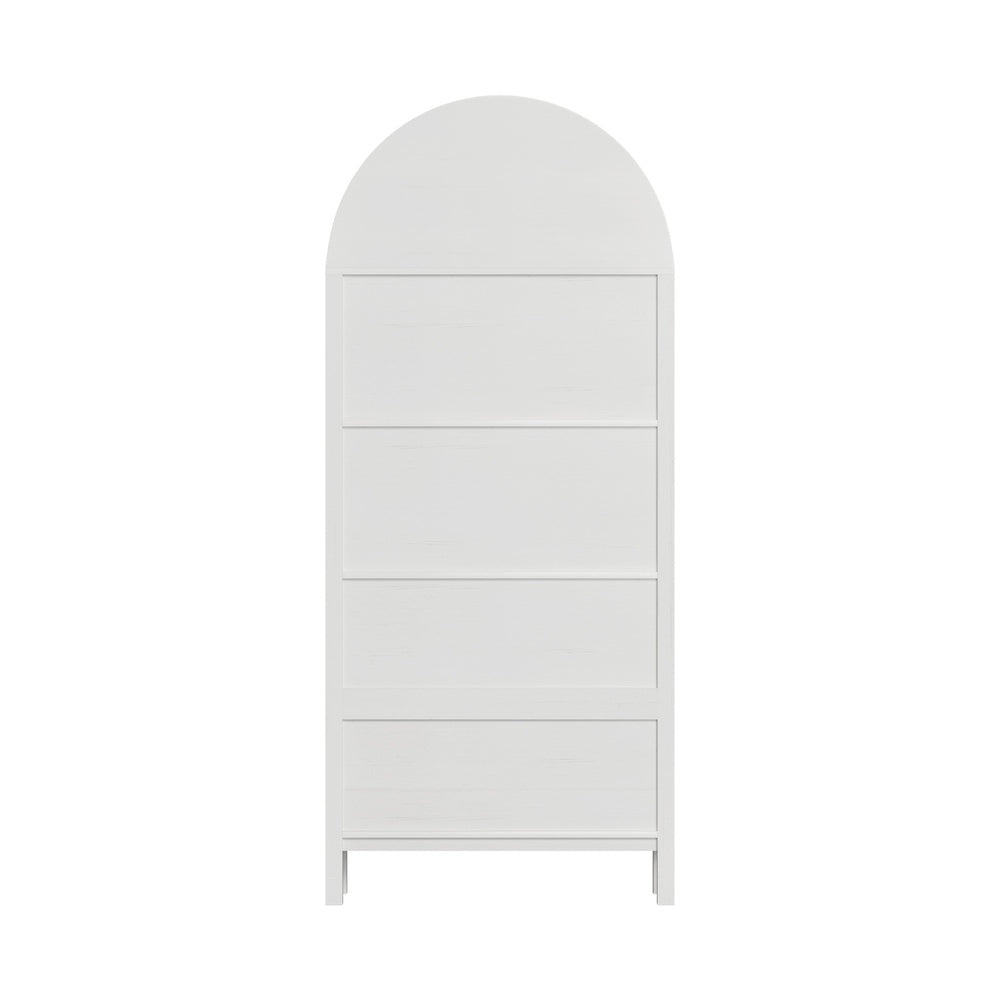 Arched Bookshelf Display Storage White | HomeAndLiving - 5