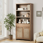 5-Tier Adjustable Display Shelf Bookcase Storage Cabinet Home Organizer