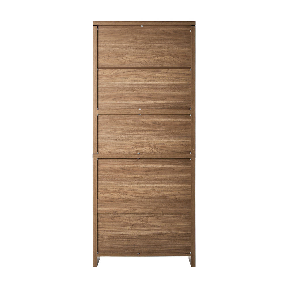 5-Tier Adjustable Display Shelf Bookcase Storage Cabinet Home Organizer