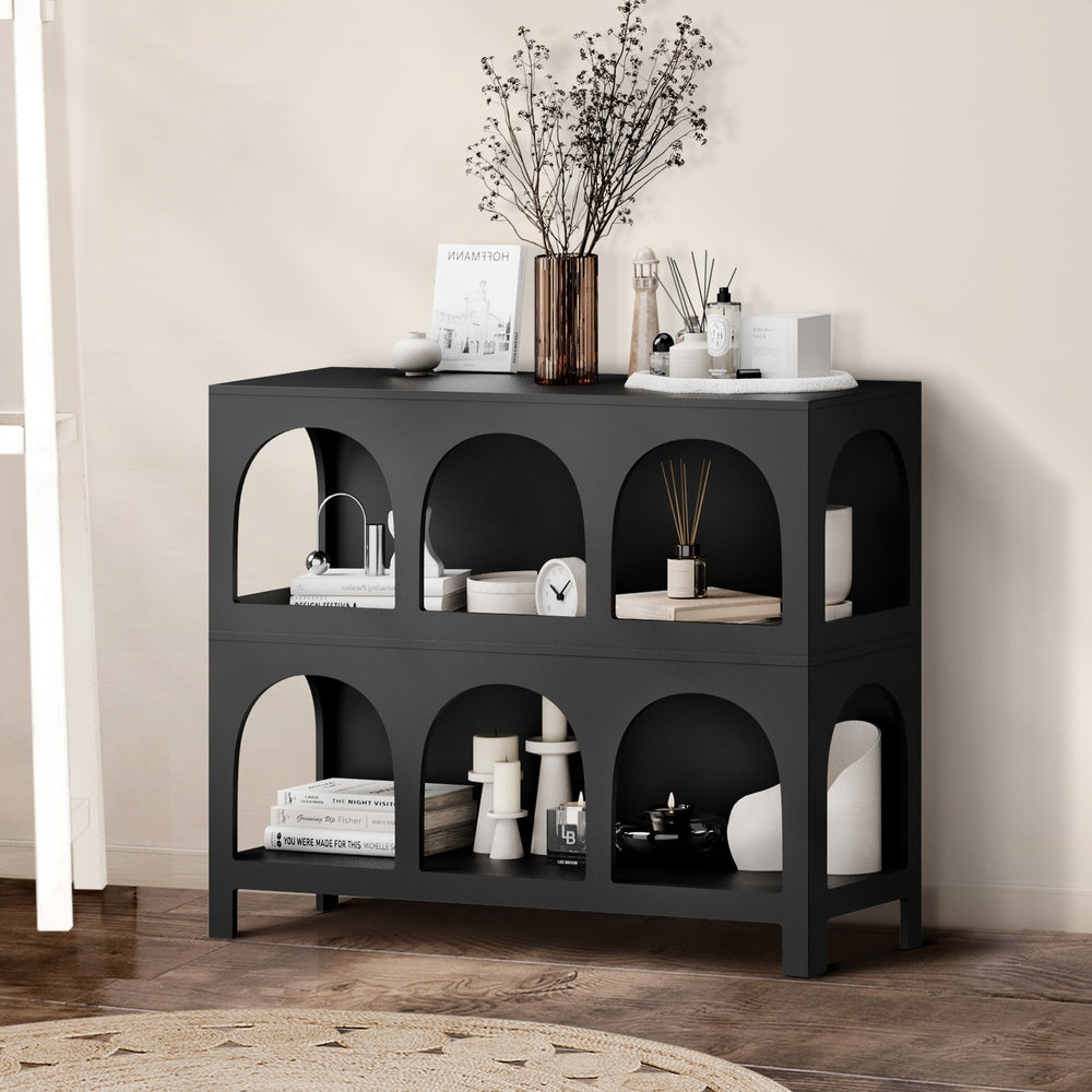 Display Shelf Storage Stand Bookshelf White