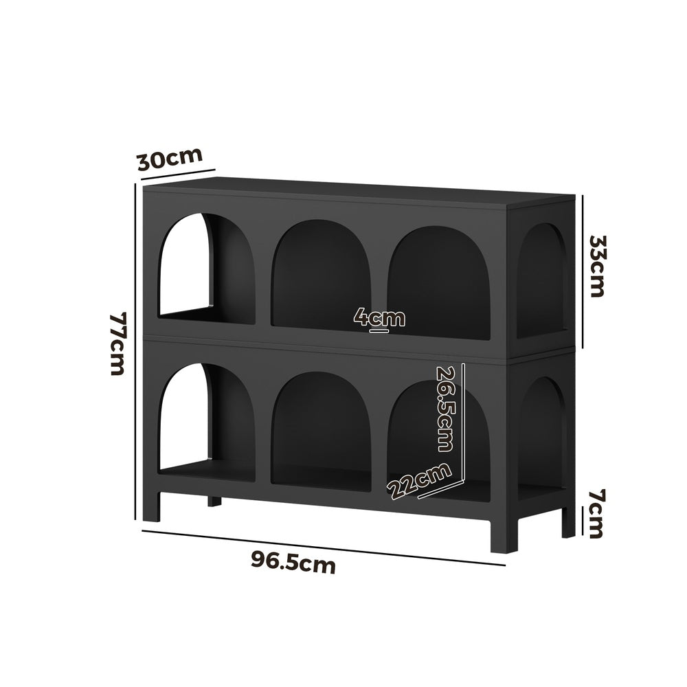 Display Shelf Storage Stand Bookshelf White
