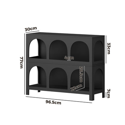 Display Shelf Storage Stand Bookshelf White