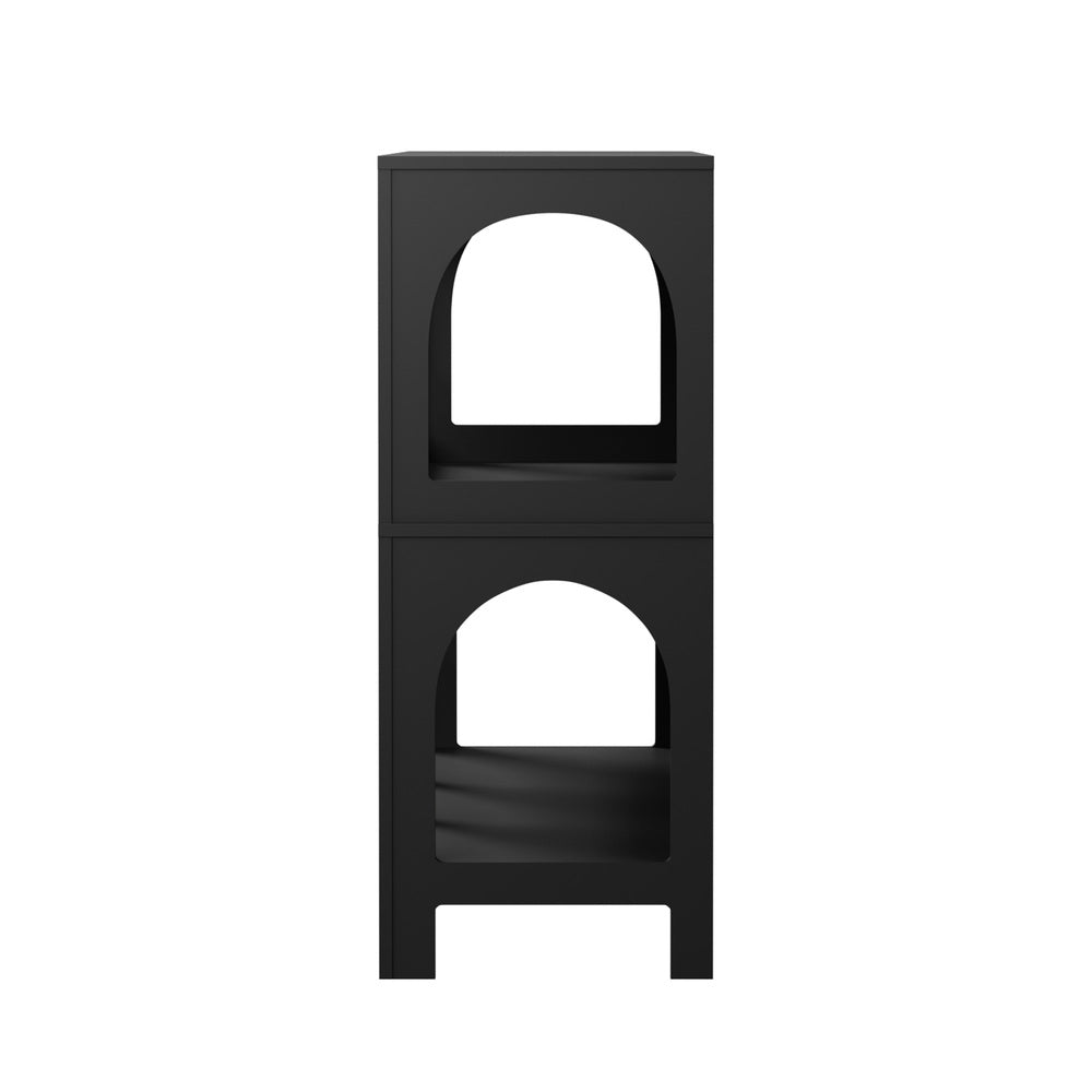 Display Shelf Storage Stand Bookshelf White