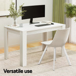 1 Dining Table and 4 Chairs Set Rectangle White