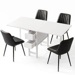 Foldable Dining Table Chair Set 5 Piece | HomeAndLiving