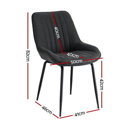 Foldable Dining Table Chair Set 5 Piece | HomeAndLiving - 4