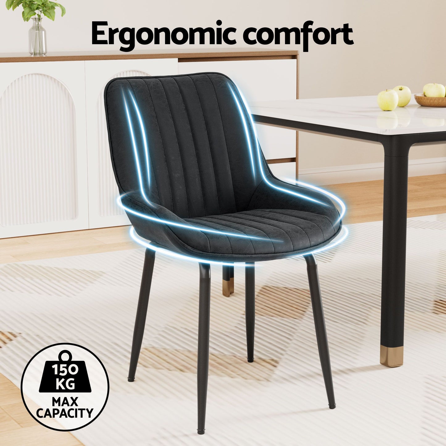 Foldable Dining Table Chair Set 5 Piece | HomeAndLiving - 8