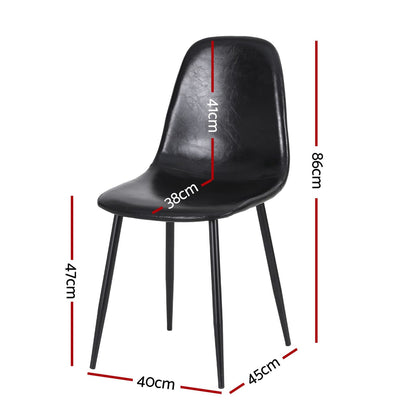 Dining Table Set Foldable 150x80x74.5cm