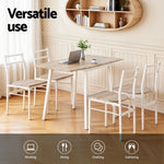 Dining Table And Chairs Set 5Pcs Foldable Kitchen Furniture Natural