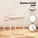 Dining Table And Chairs Set 5Pcs Foldable Kitchen Furniture Natural