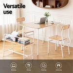 Dining Table And Chairs Set Of 4 Bench Kitchen Furniture Natural And