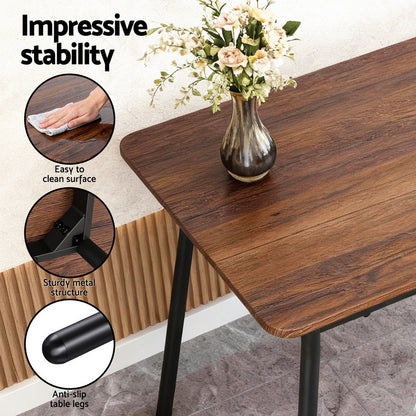 Dining Table And Chairs Set Of 4 Bench Kitchen Furniture Rustic