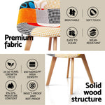 1 Dining Table and 2 Chairs Set DSW 90cm
