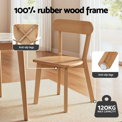 Dining Set Natural Timber King