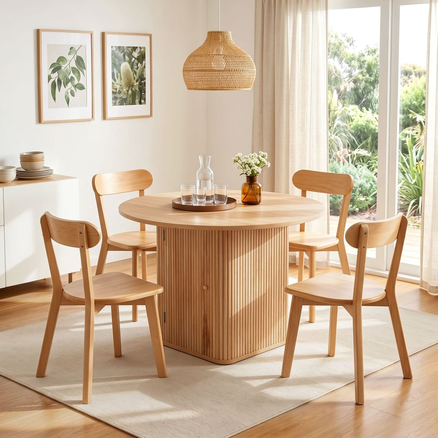 Dining Set Natural Timber King