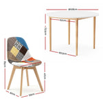 Round Dining Table 4 Chairs Set White | HomeAndLiving