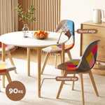 Round Dining Table 4 Chairs Set White | HomeAndLiving
