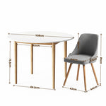 Round Dining Table Chairs Set 5 Piece | HomeAndLiving