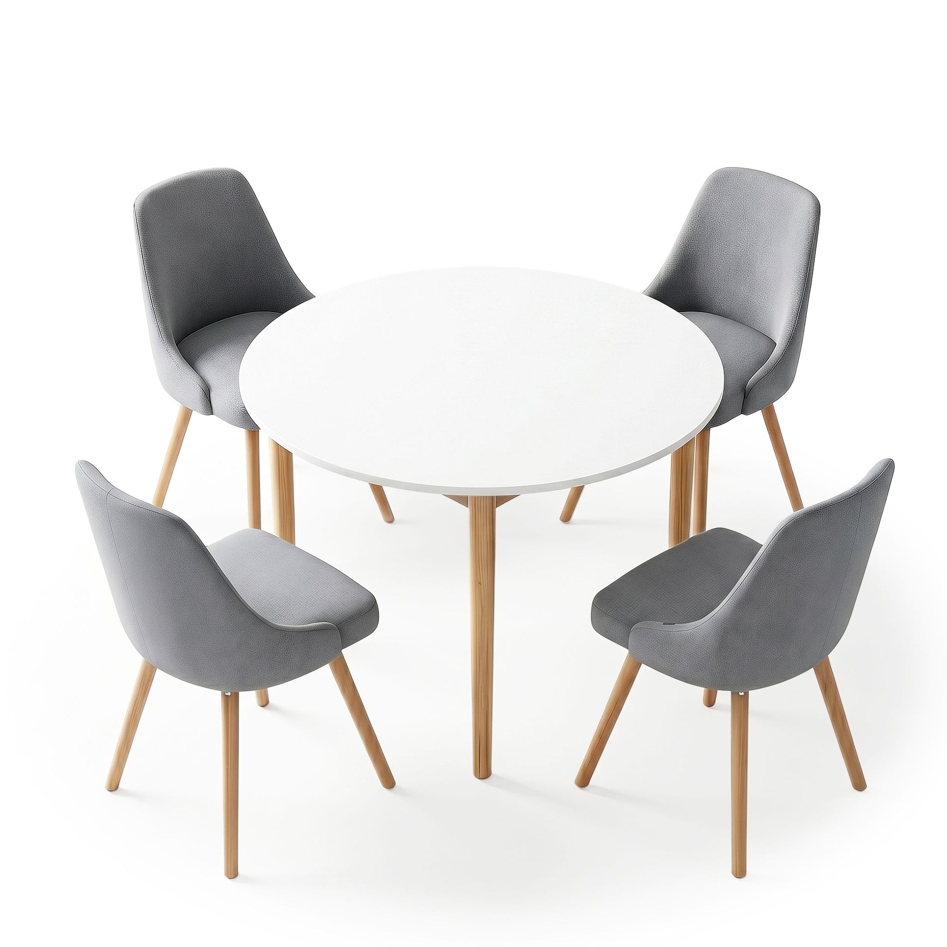 Round Dining Table Chairs Set 5 Piece | HomeAndLiving - 4