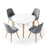 Round Dining Table Chairs Set 5 Piece | HomeAndLiving
