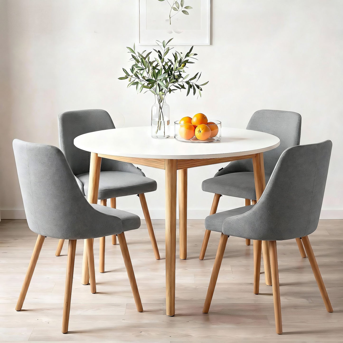 Round Dining Table Chairs Set 5 Piece | HomeAndLiving - 5